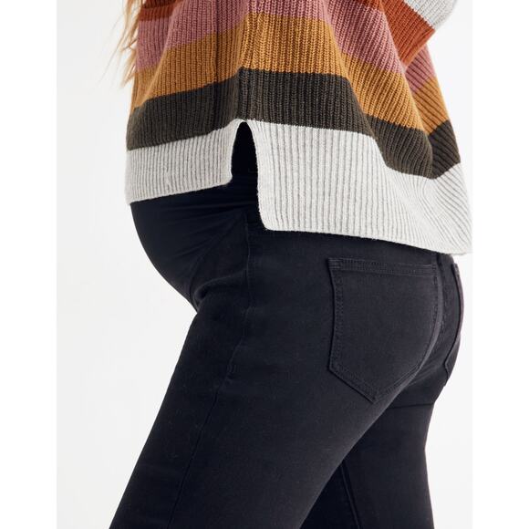 Madewell Over the Belly Maternity Skinny Jeans in Lunar Wash Size 28 NWT Stretch - Picture 2 of 12